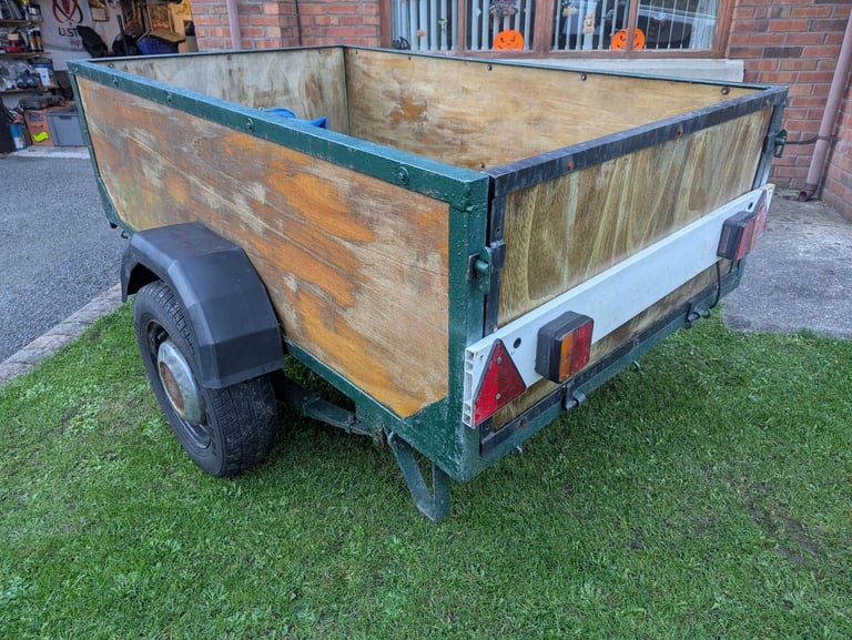image for Car trailer 6ft x 4ft (firewood, garden)