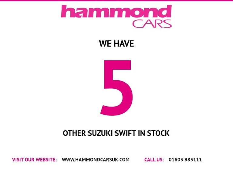 2018 Suzuki Swift 1.0 Boosterjet SZ-T 5dr HATCHBACK PETROL Manual
