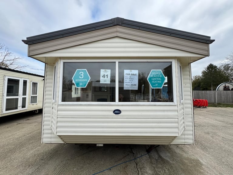 3 Bed Double Glazed & Central Heated Static Caravan - Offsite Sale for Own Land