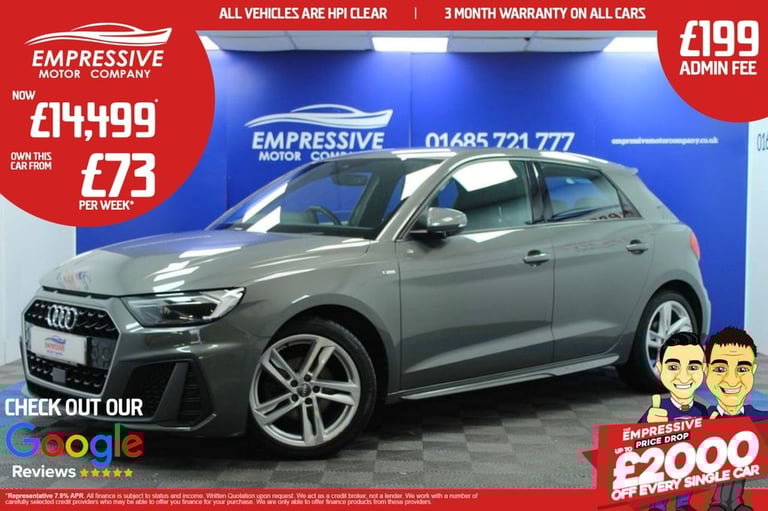 image for 2019 19 AUDI A1 1.0 TFSI 30 S LINE SPORTBACK 5DR PETROL S TRONIC EURO 6 (S/S) (1