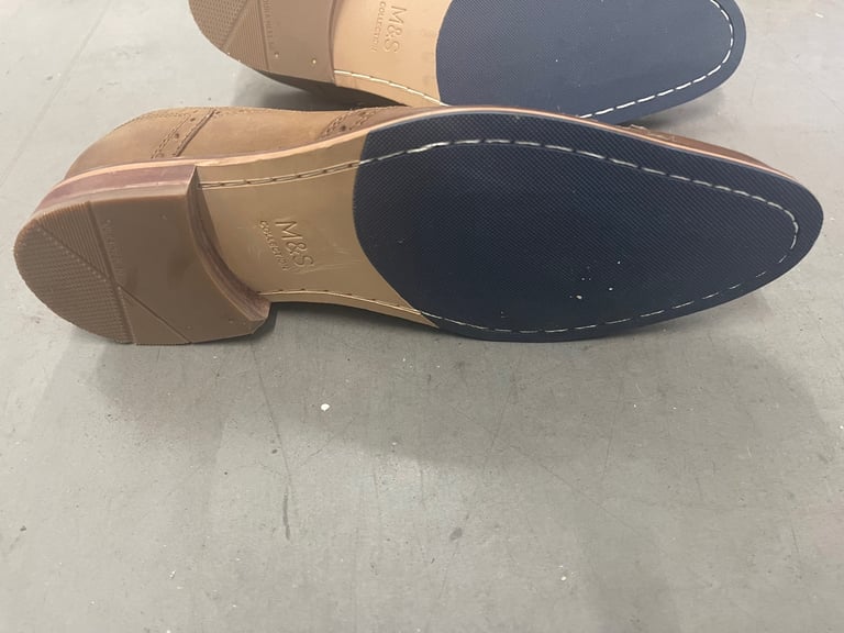 M&S Collection improved Comfort Brown Men’s Lace Up Shoe UK Size 7.5