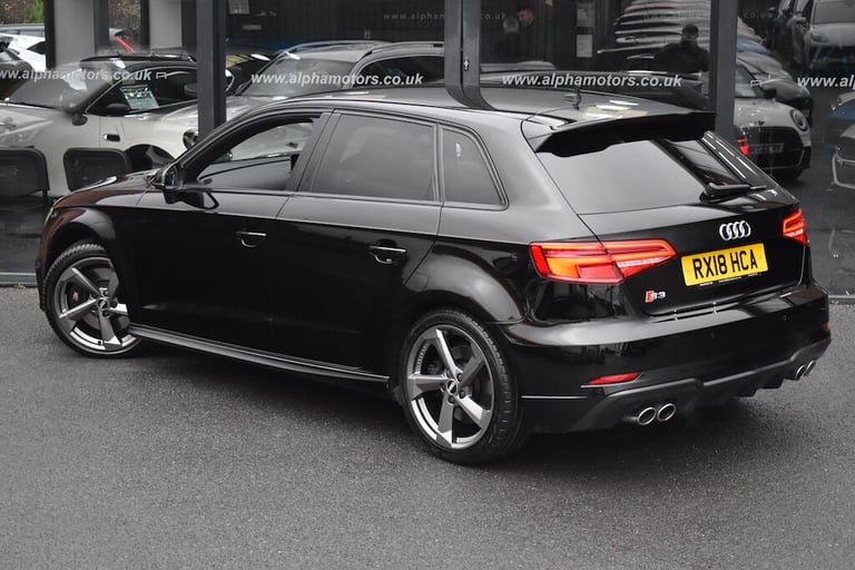 2018 Audi S3 2.0 TFSI Black Edition Sportback 5dr Petrol S Tronic quattro Euro 6 (s/s) ( Hatchbac...