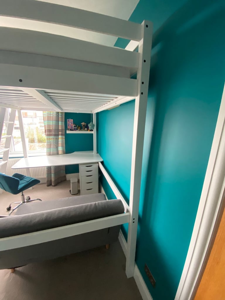 Ikea STORÅ Double Loft Bed to suit 140cm x 200cm euro double size mattress