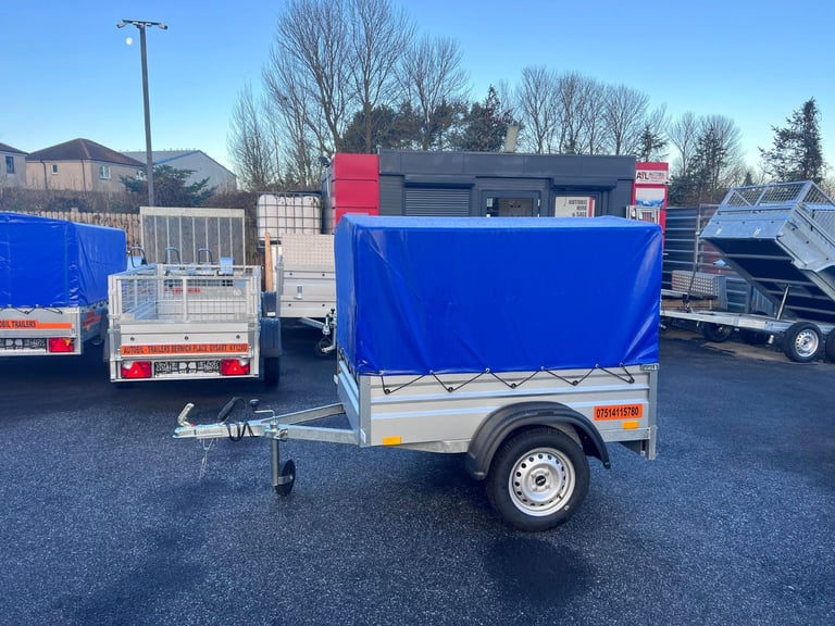 BRAND NEW 5ft x 4ft SINGLE AXLE 80CM FRAME & COVER CAMPING TRAILER 750KG