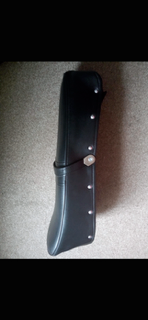 Lambretta series 1/2/3 standard seat in black with strap