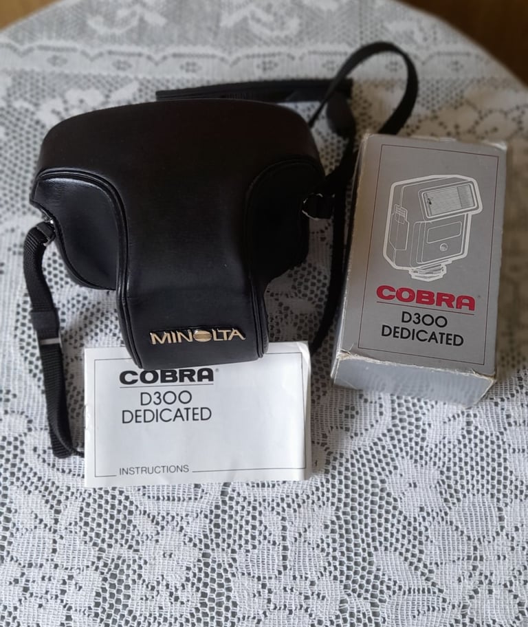 image for Minolta X300 Camera together with Cobra D300 Auto Flash.