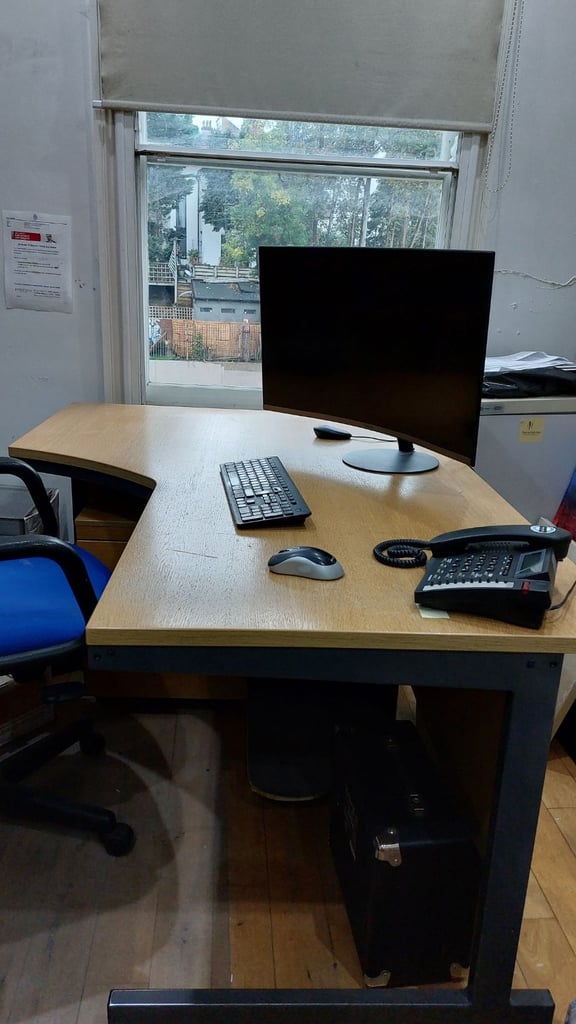 Good strong wood office desk
