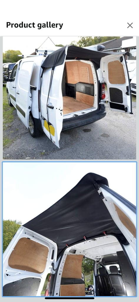 image for Rear Van Barn Doors Awning