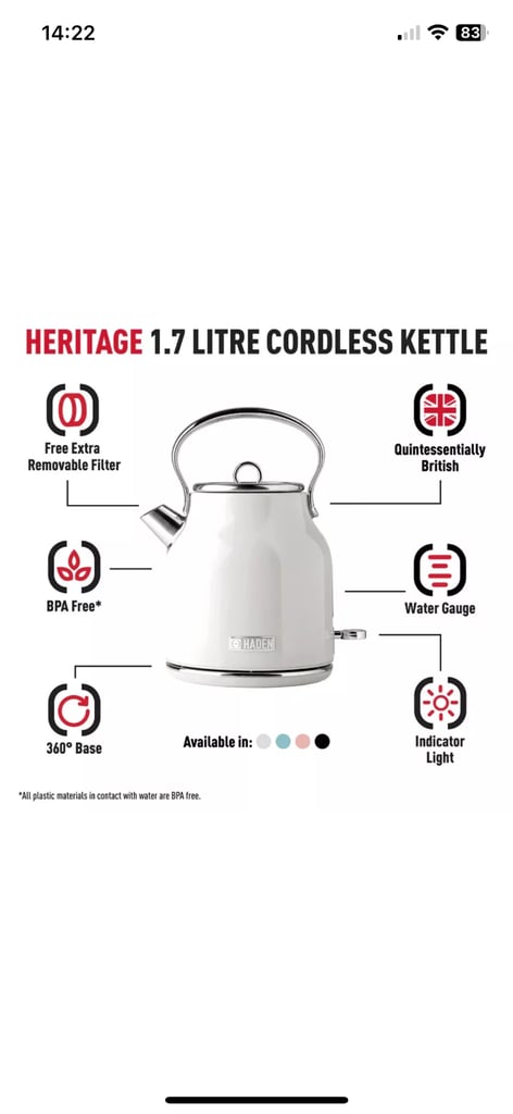 Kettle & Toaster set 