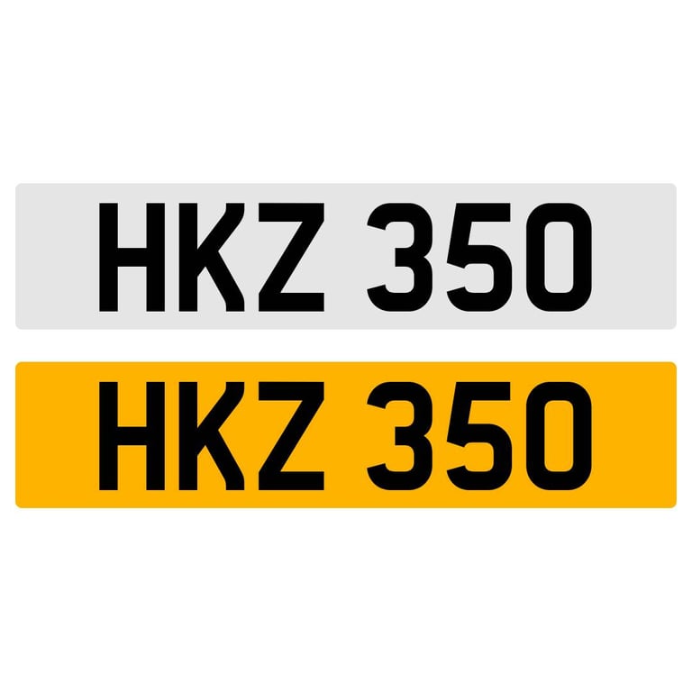 image for HKZ 350 NUMBER PLATE REGISTRATION NUMBERPLATE REGISTRATION CHERISHED DATELESS NORTHERN IRISH NI