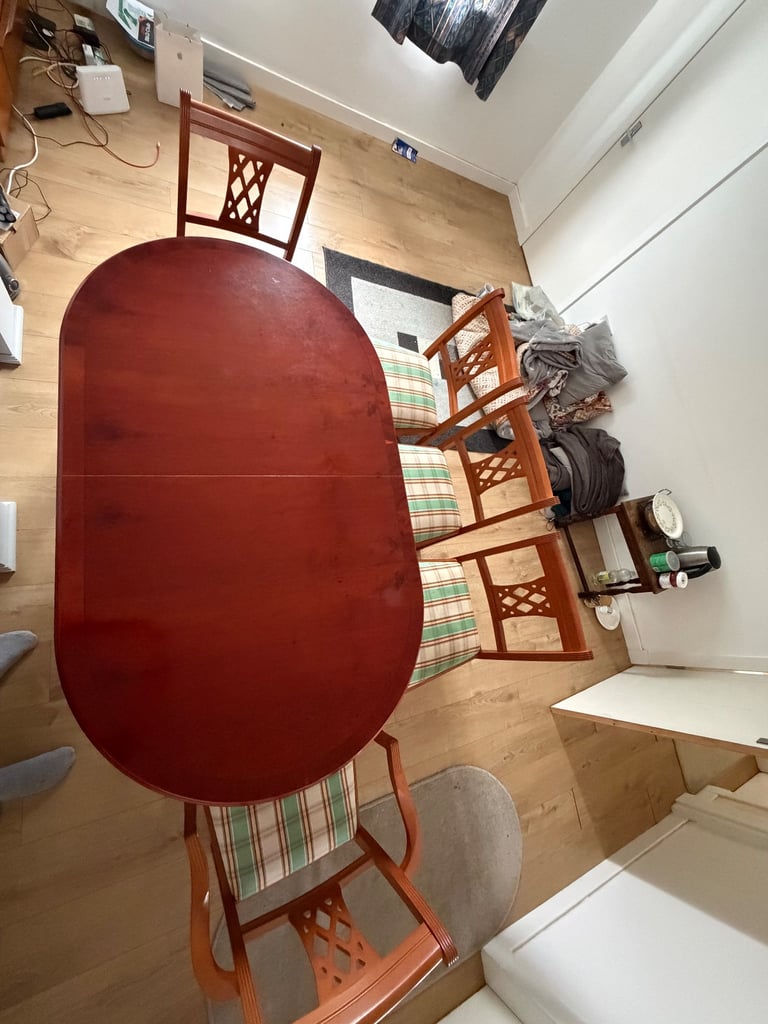 Dining table and chairs, reduced from £150