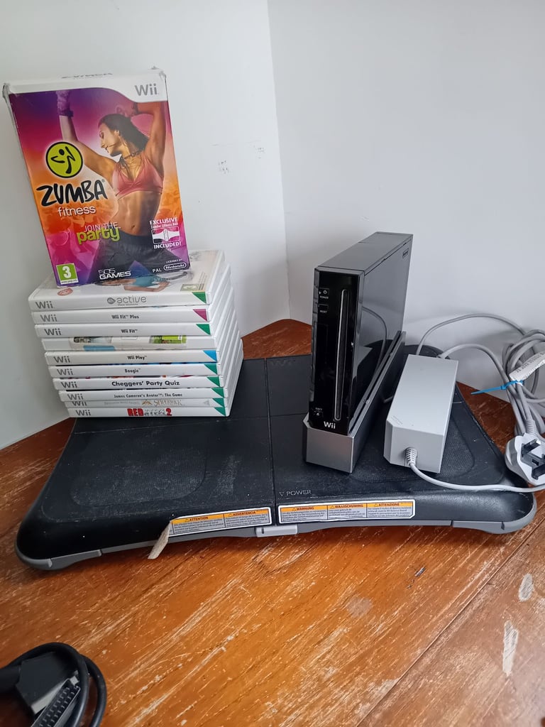 image for Nintendo wii fit with balance board and extras