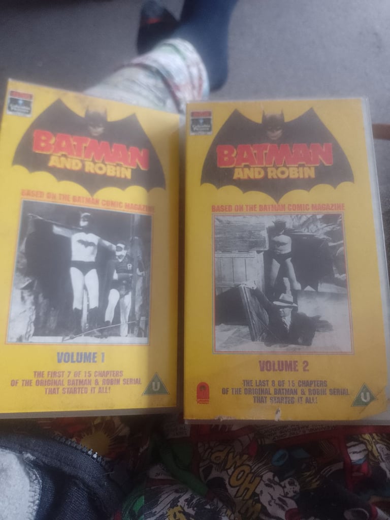 image for Volumes 1 and 2 original batman TV series VHS tapes 