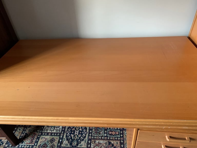 IKEA office desk and 3 drawer pedestal