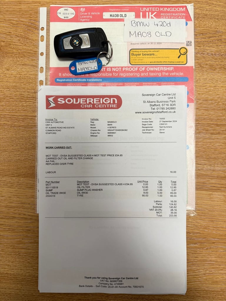 2016 BMW 4 Series 420d [190] M Sport 2dr [Professional Media] COUPE DIESEL Manual