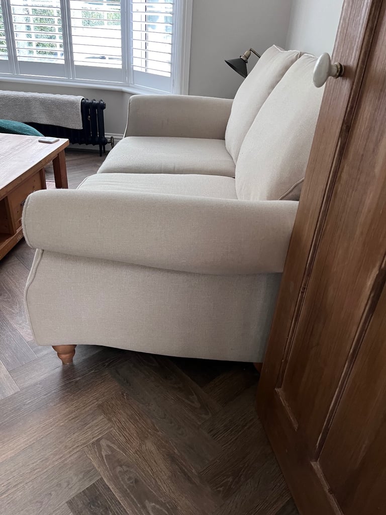Next beige 2 seater sofa 