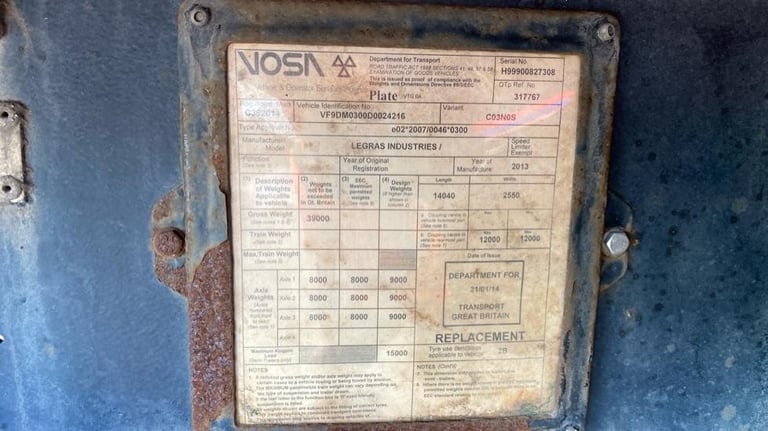 Walking floor 130 Legras 2014 Manual cover Other
