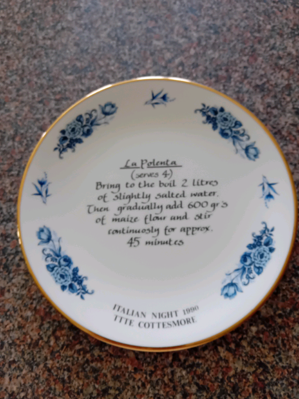 Plate Italian night very good condition