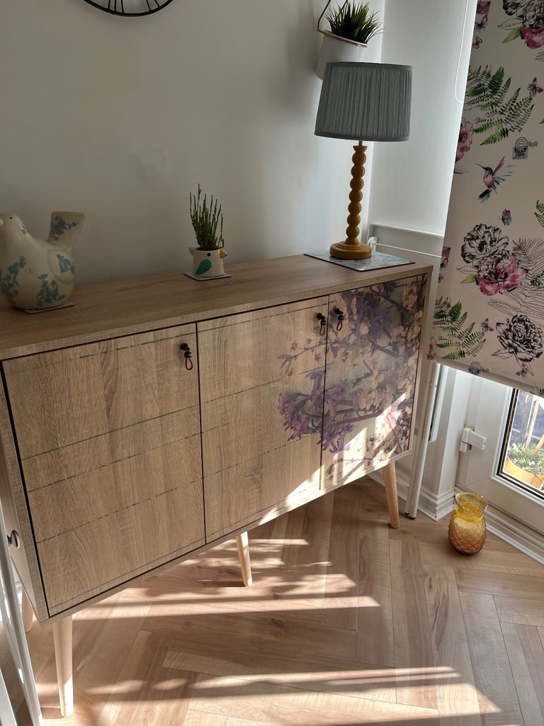 Sideboard - Oak/Floral Design