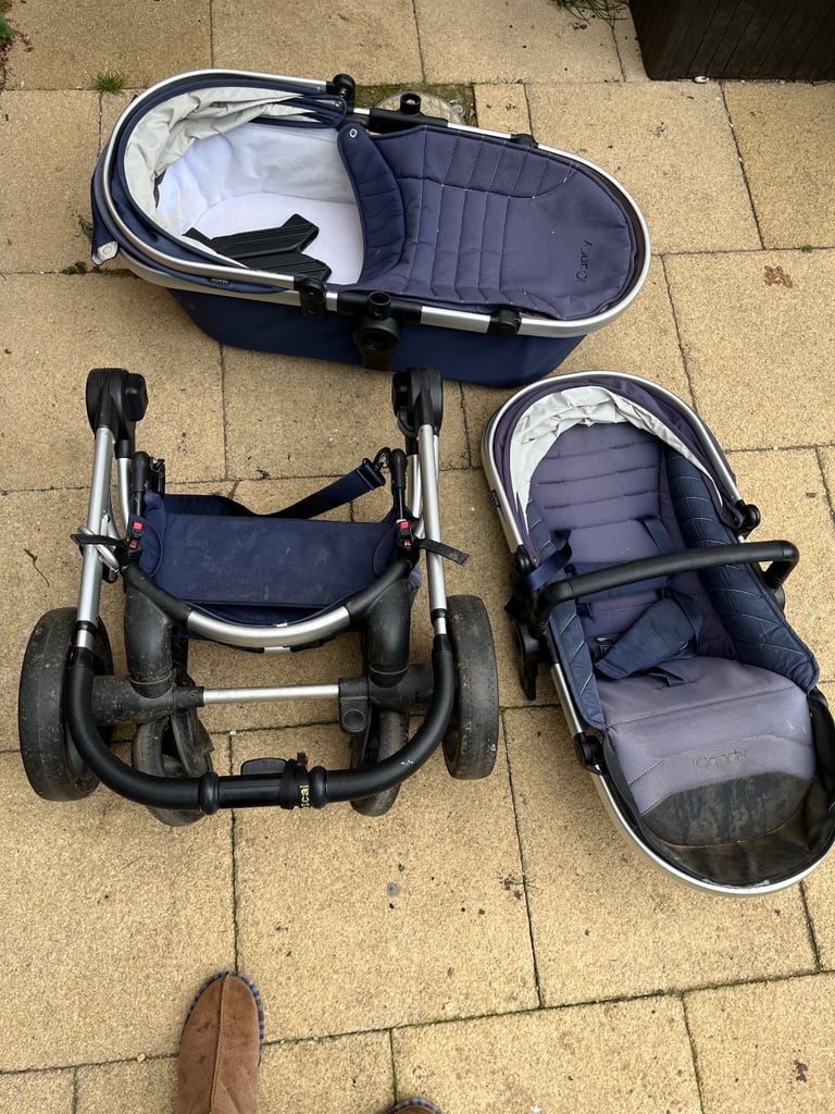 Double pushchair and cot carrier