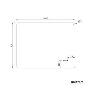 New Led Bathroom Mirror with Time Display and Demister 1000 x 600mm RRP £250 Our Price £135