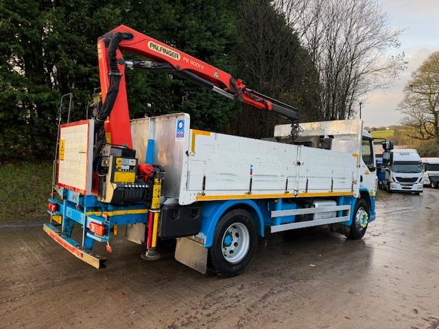 2014 14 DAF LF 250 Euro 6 18ft6 drop side Palfinger PK11001 crane & block grab 