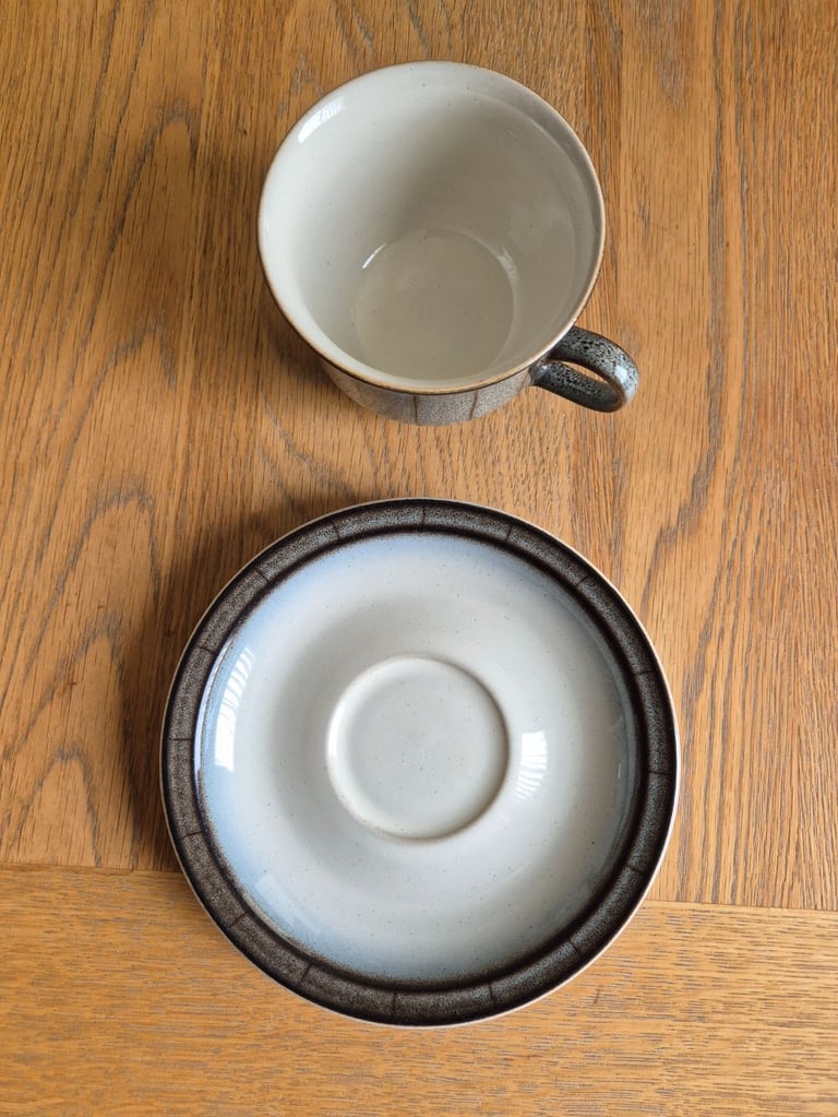 Vintage rare Denby Saturn Tea Cups & Saucers - in excellent condition - price per cup and sauce