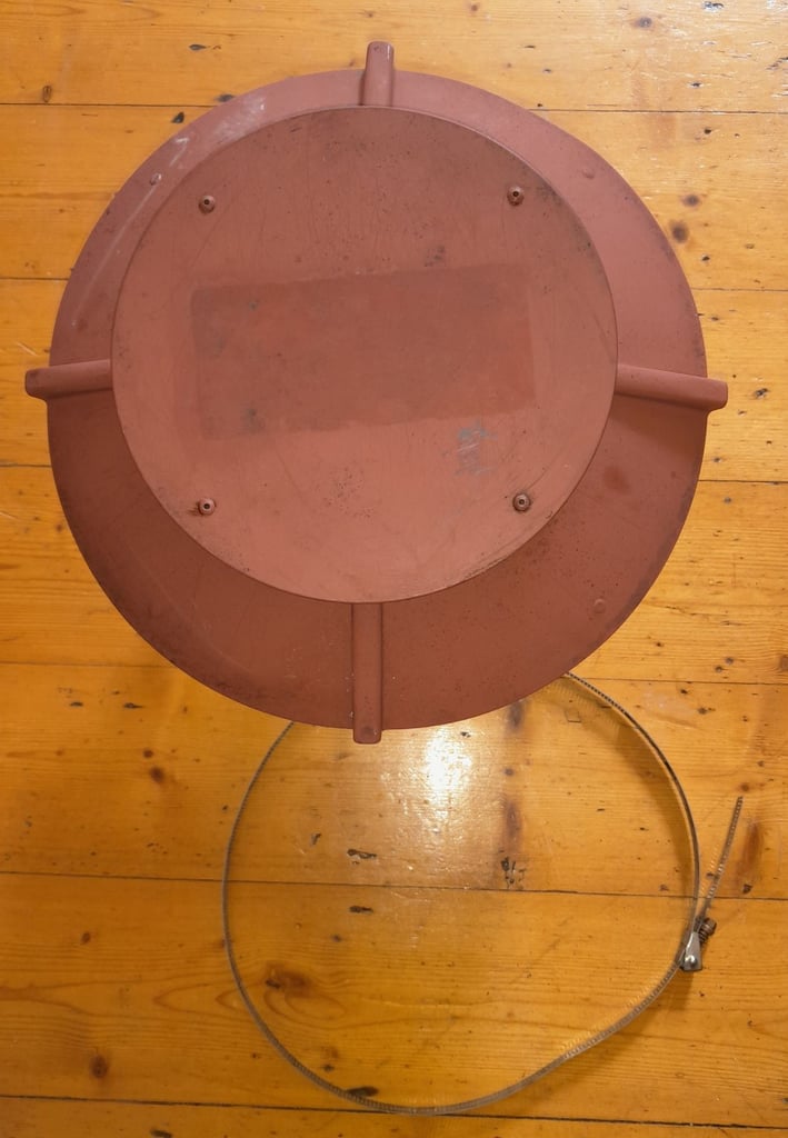 Brewer-type UFO metal chimney cowl and fittings to fit 150 - 250mm flues/pots, for all fuel types