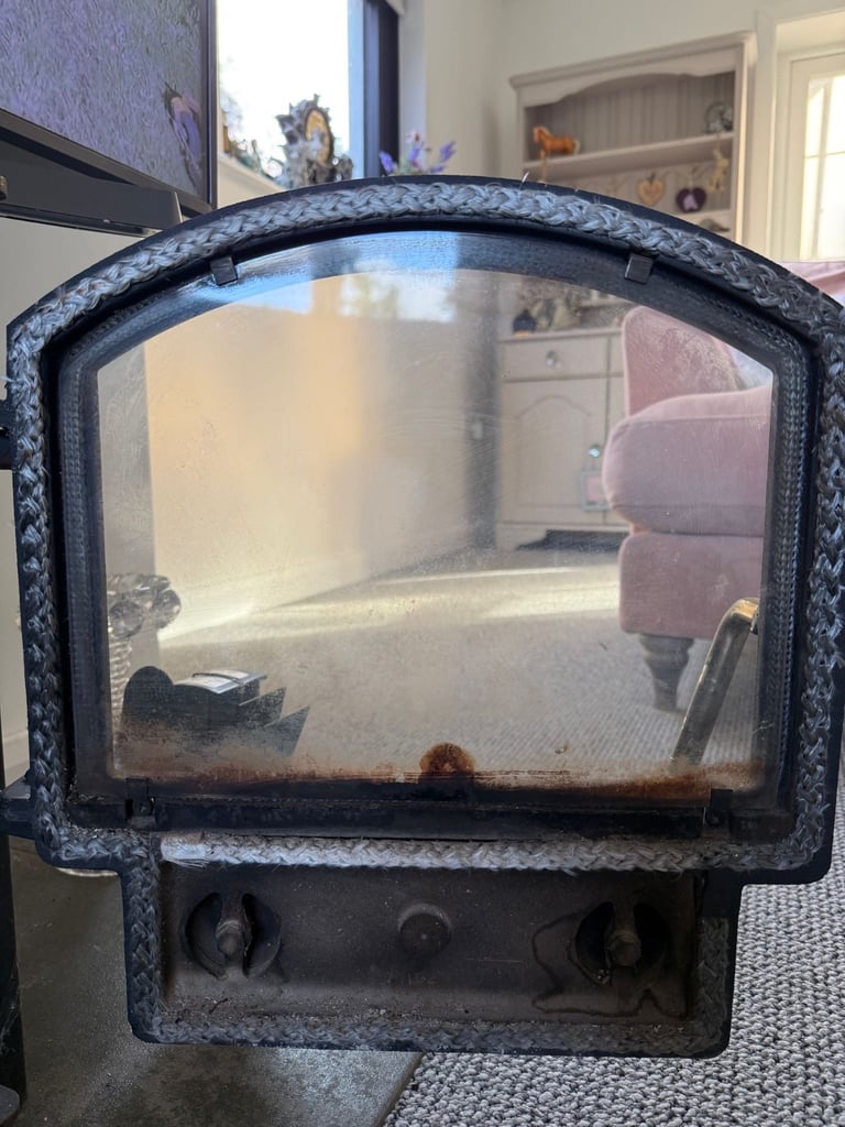 wood burning stove log coal burner multifuel 5kw fire 