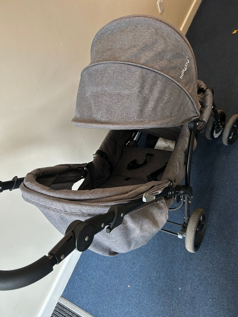 BABY JOY Double Baby Stroller with Adjustable Backrest and Safety Features