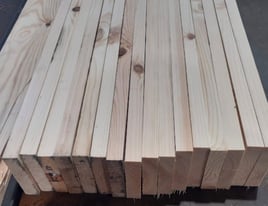 4” x 1” Planed Square Edged Redwood Pine Timber, 16 pcs @ 580mm long.