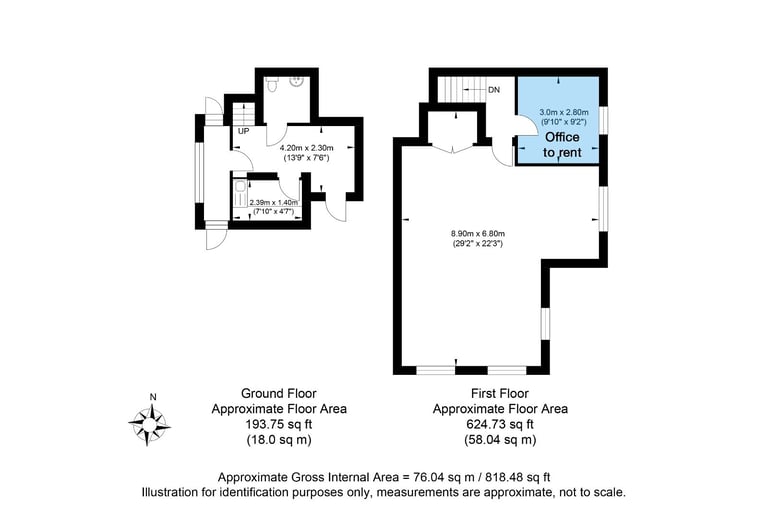 First-Floor Office to Rent in Henfield – £400 pcm (All-Inclusive)