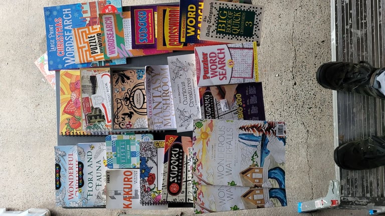 image for Adult colouring and puzzle Books 