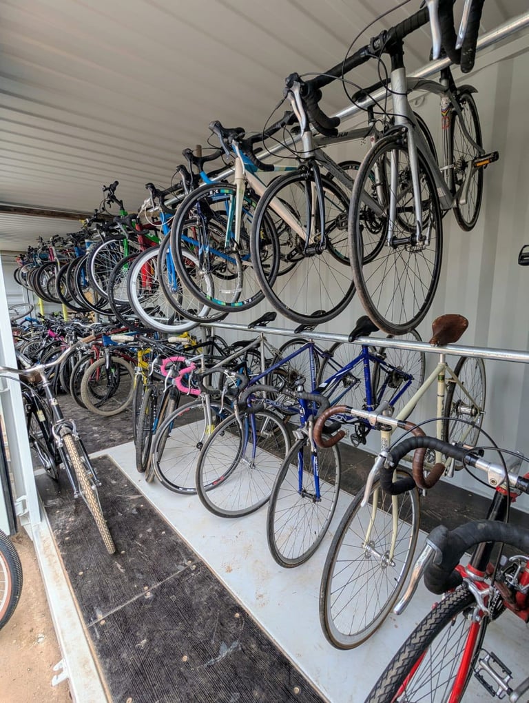 XL frame Raleigh custom flat bar road bike Bristol Upcycles 