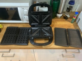 Silvercrest 3 in 1 sandwich toaster: toasti, panini and waffle maker all in one