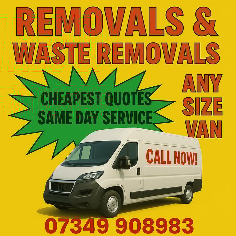 Man & Van ✅ House Removals ✅ Office Moves ✅ Waste & Rubbish Clearance ✅ Man And Van