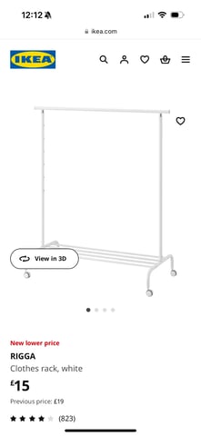 IKEA (RIGGA) Clothes Rack in Westminster, London Gumtree