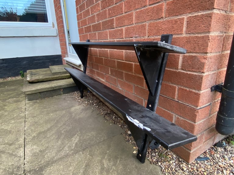 Black Double Shelf – Sturdy & Functional – Bargain Price