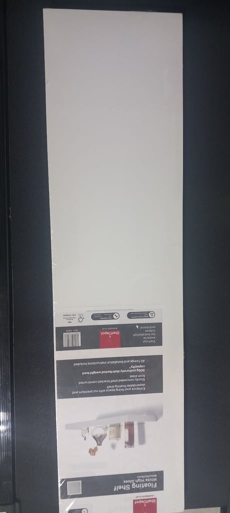 Brand new white hight gloss floating shelve