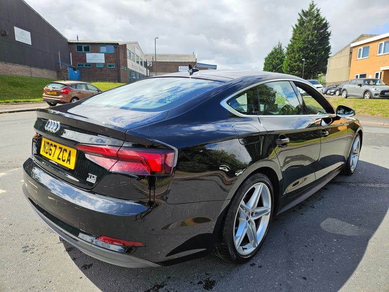 2018 AUDI A5 2.0 TDI Ultra S Line 5dr S Tronic Black Damaged Salvage CAT N
