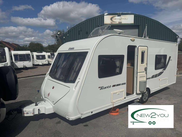 image for 2012 Elddis Avante 574 4 Berth Fixed Singles Caravan - STOCK E131