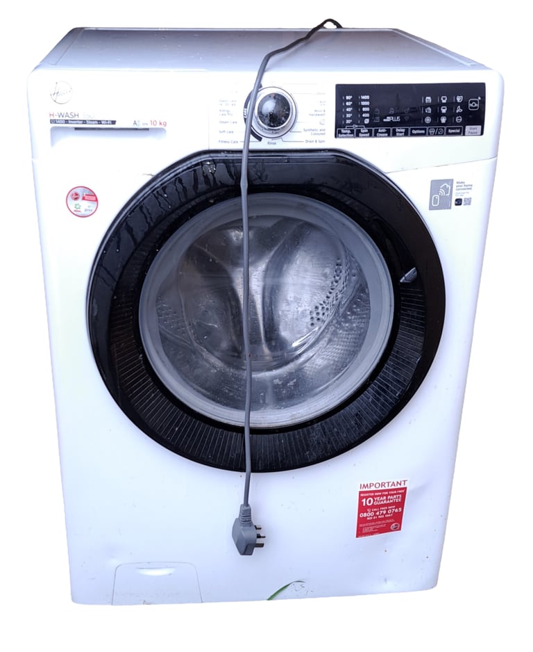 image for FAULTY Hoover H-WASH 350 10kg Washing Machine, 1400 RPM, A Rated