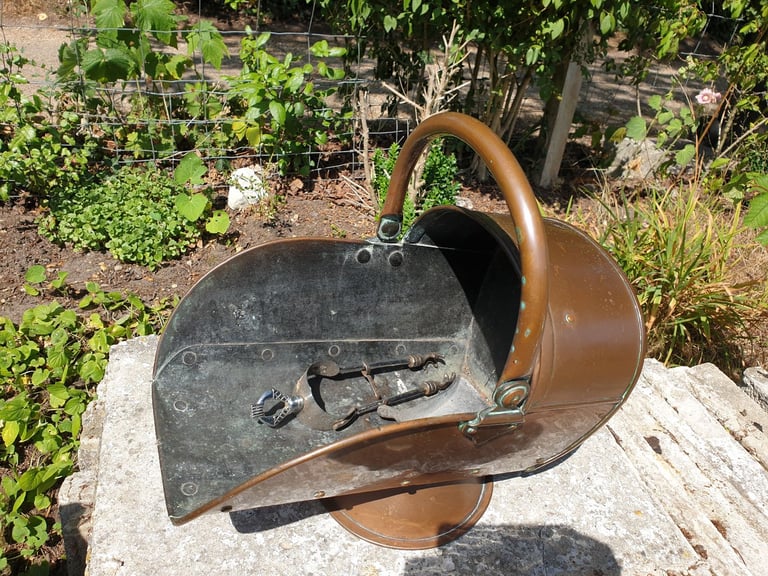 image for Copper coal scuttle bucket