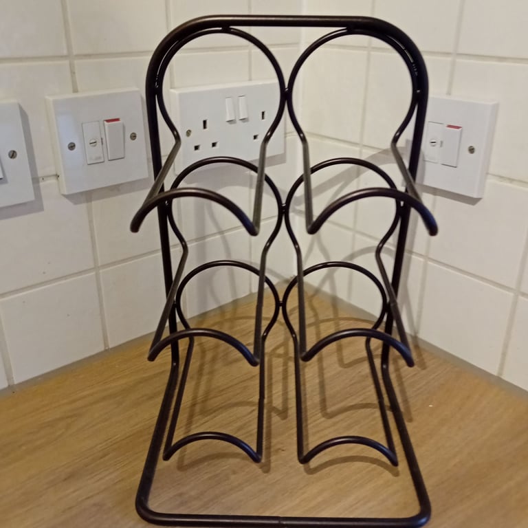 M&S Wine Rack black metal