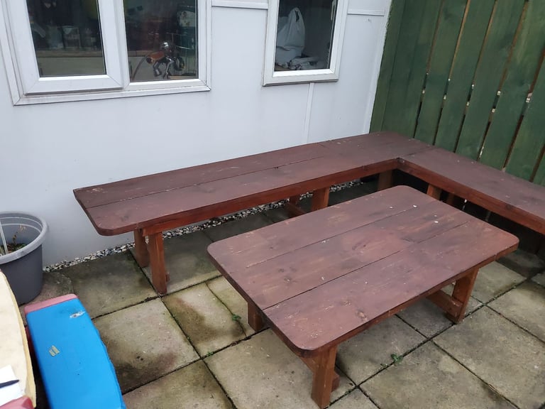 image for Garden bench and table