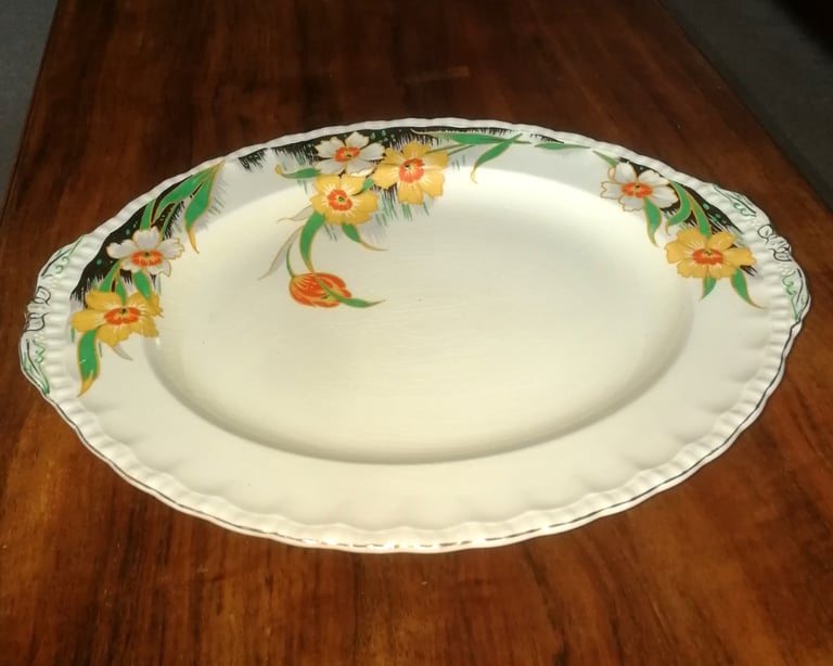 Vintage Grindley Dolores Bone China Large Platter 37 x 30 cm
