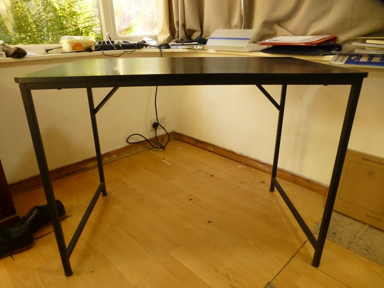 image for Desk -table. Black. 100x60x92cm. Collapsible.
