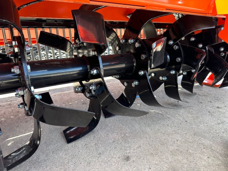 NEW Heavy Duty 200 cm Stone Burier Rotavator Tiller Packer Roller for tractor