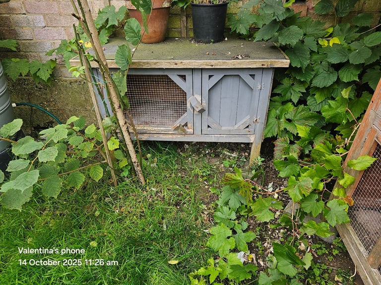 Wooden Rabbit Hutch with Run Small Animal Guinea Pig House.