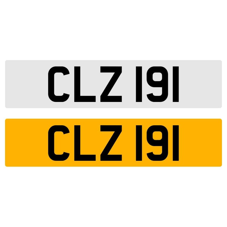 image for CLZ 191 NUMBER PLATE REGISTRATION NUMBERPLATE REGISTRATION CHERISHED DATELESS NORTHERN IRISH NI